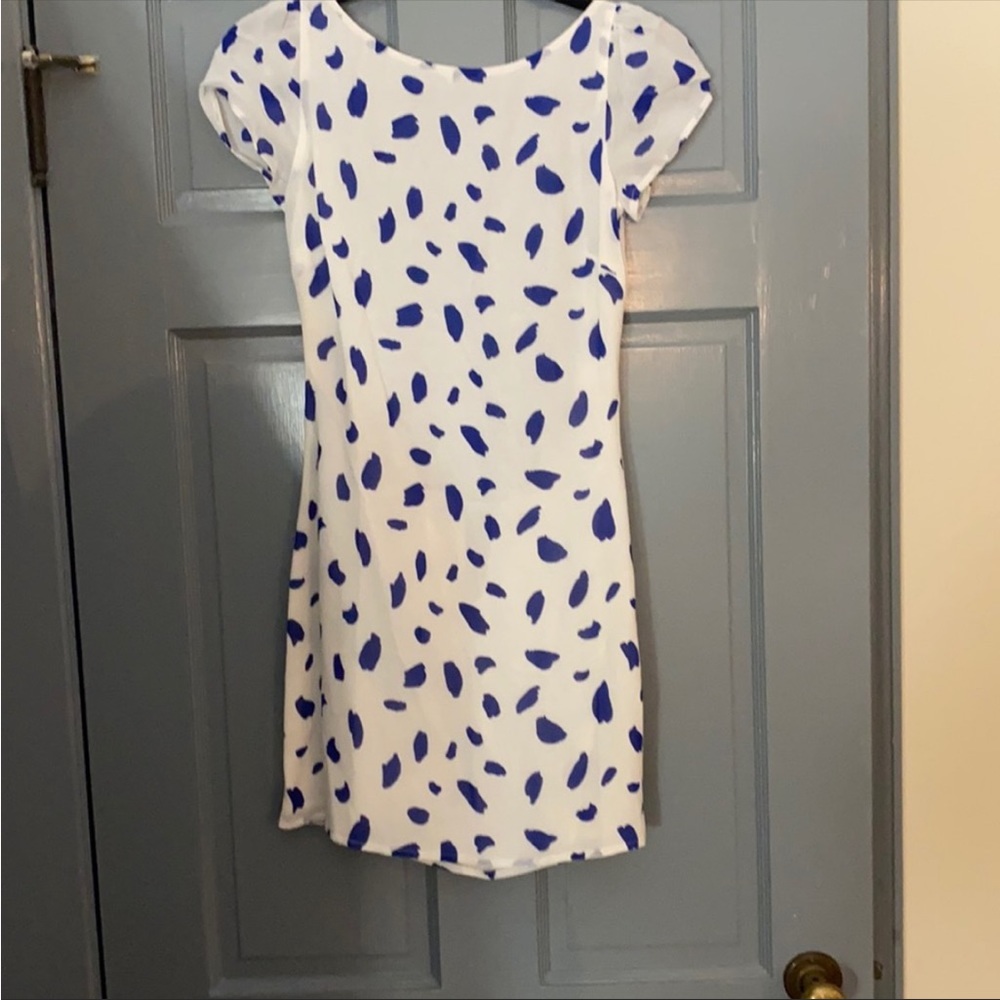 Reformation Spotted Backless Dress Size 0